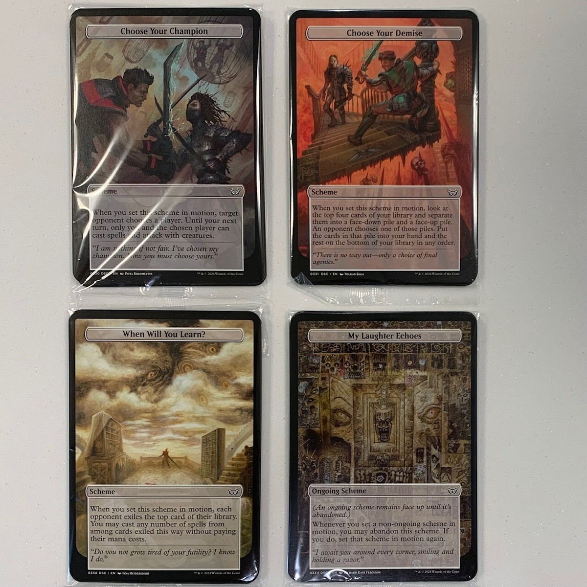 Magic: The Gathering - COMPLETE Duskmourn Archenemy Schemes Set - All 40 Cards Factory Sealed Magic The Gathering Magic: The Gathering - COMPLETE Duskmourn Archenemy Schemes Set - All 40 Cards Factory Sealed Magic The Gathering