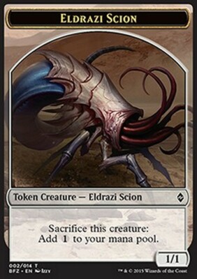 MRM FR/VF 4x Token - Token Eldrazi Scion Vers 1 1/1 MTG magic BFZ