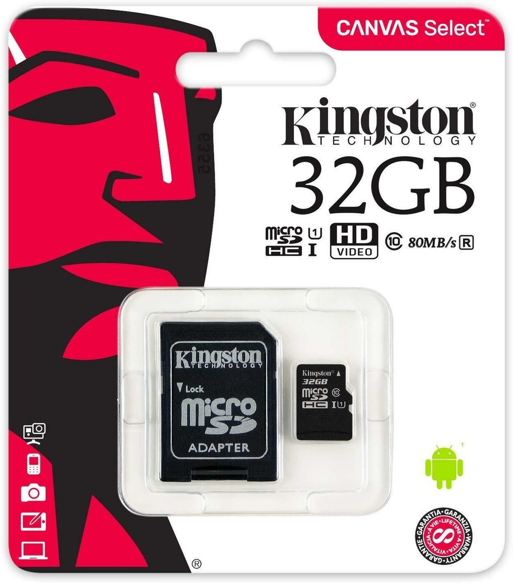 Kingston Micro SD Card 8GB 16GB 32GB 64GB 128GB w/ Adapter Memory