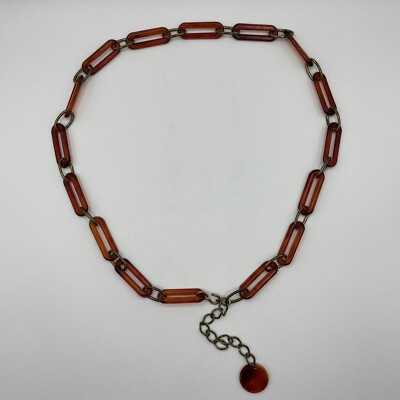 VINTAGE PLASTIC TORTOISE CHAIN LINK BELT | eBay display picture 3