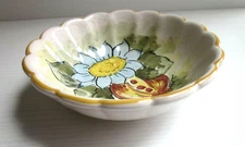 Ceramic Castles Salad Bowl Hand Painted Late 90s-15cm Diameter