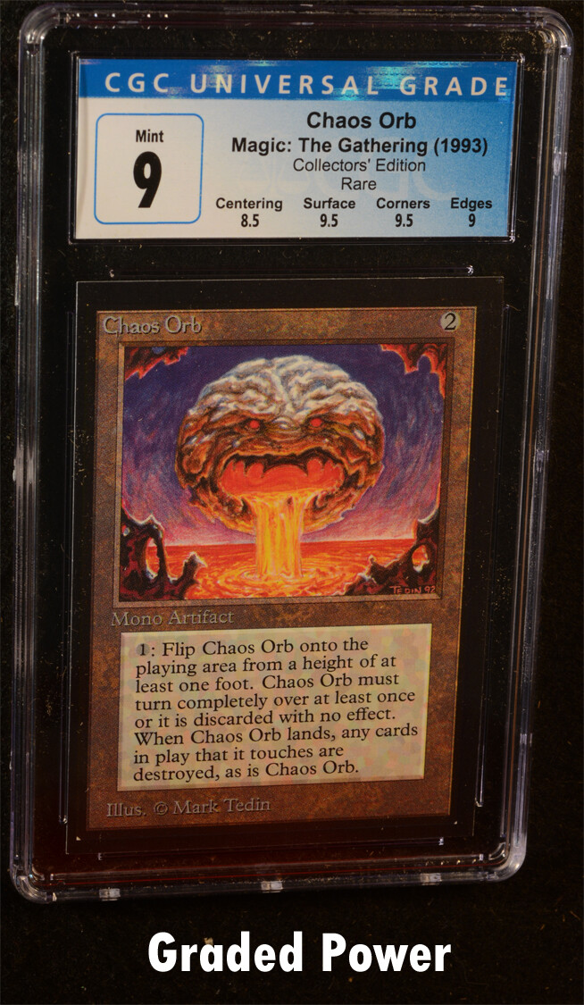 MTG Chaos Orb サインド Signed Unlimited Chaos Orb | Moderatly Played (MP) Condition