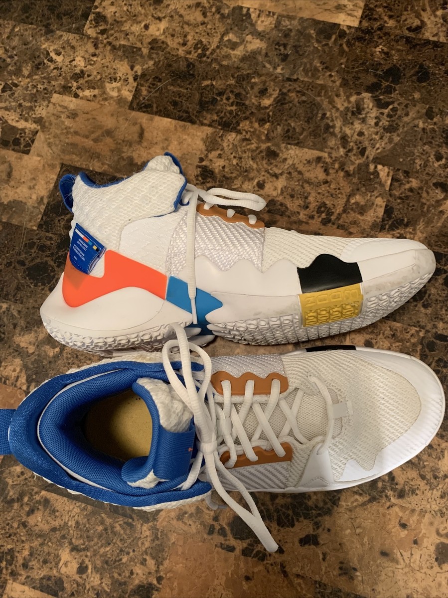 Air Jordan Why Not Zer0.2 'OKC Home' Sneakers Men'S Size 10 White