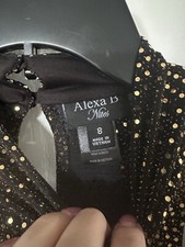 Black Gold sequined Dress Size 8