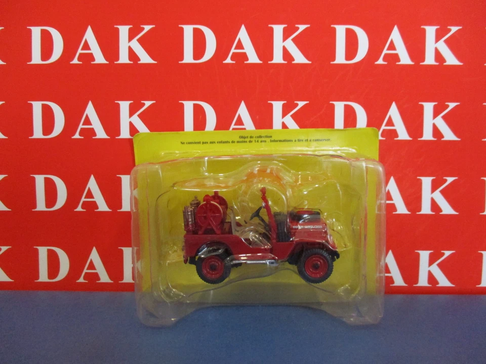 Die cast 1/43 Modellino Auto Pompieri Jeep Hotchkiss CCFL France - Immagine 4 di 4