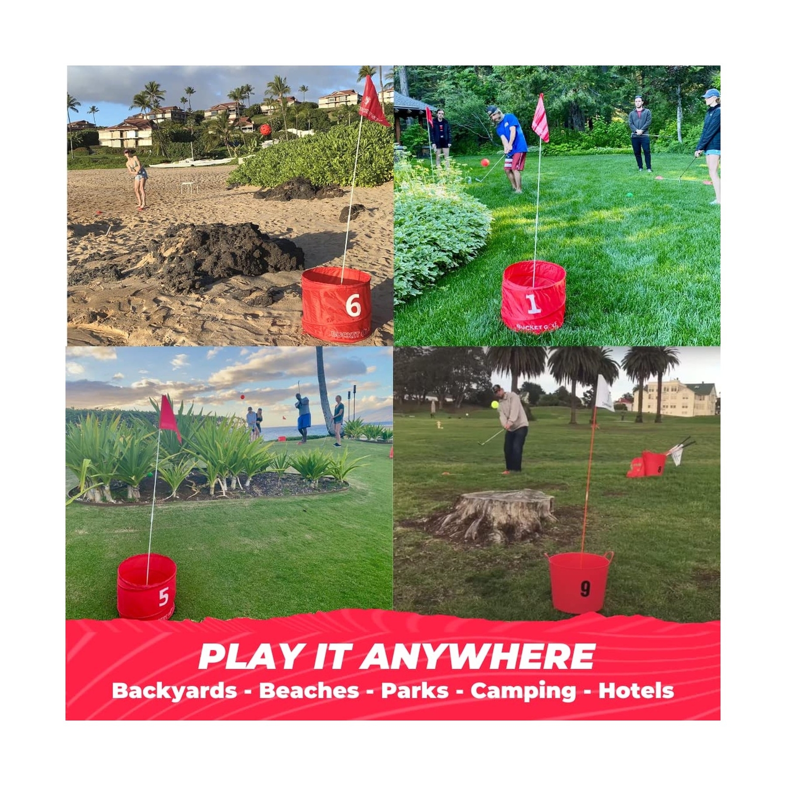 BucketGolf Game Pro The Ultimate Backyard Golf Game for Family, Adults