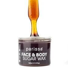  Face & Body Sugar Wax For Sensitive Skin, 100% Natural Hair Removal, At-