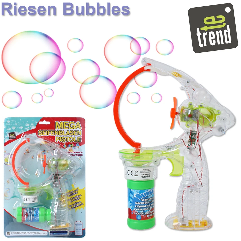 4 Stk. XXL Seifenblasenpistole Bubble Gun Seifenblasenmaschine Pistole Kinder - Bild 2 von 4