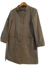 Theory Grey Wool And Angora Coat - Large PLEASE Read Description