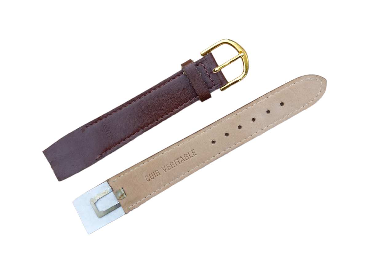 Bracelet De Montre Vintage Cuir Véritable – Anses Soudées – 18 Ou 20 Mm – Impérial
