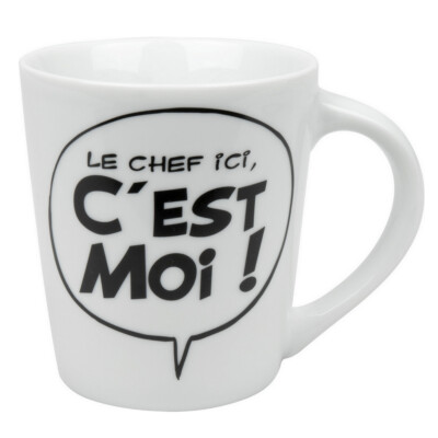 Tasse Becher Könitz Porzellan Asterix und Obelix (Der Chef hier, Ich bin es!)