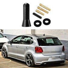 Für VW Polo 6N2 9N Bora Auto Dach Kurz Stab Antenne 1.4"Carbon Radio Adapter Fuß