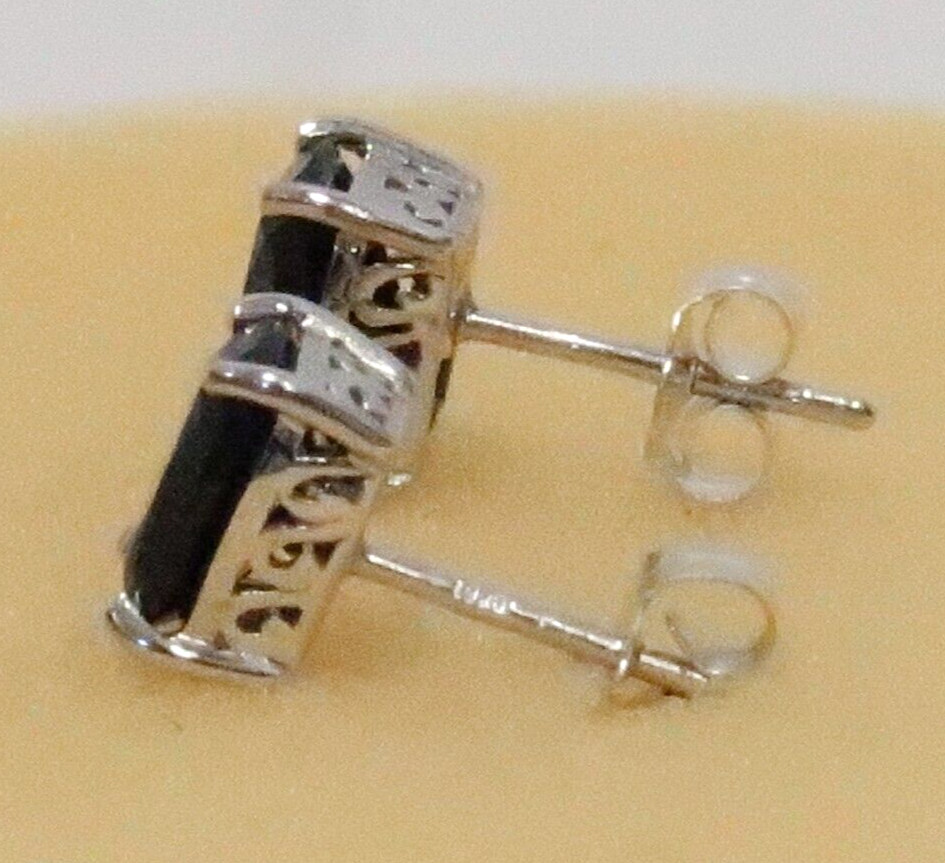 APPEALING BBJ STERLING SILVER RECTANGULAR BLACK S… - image 2