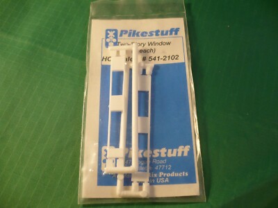 Pikestuff HO #2102 Windows, Two-Story, pkg. 2 (notes below)