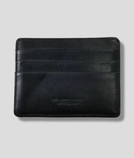  39 Bloomingdale's Mens Black Leather Credit Card Case Holder Wallet Insert