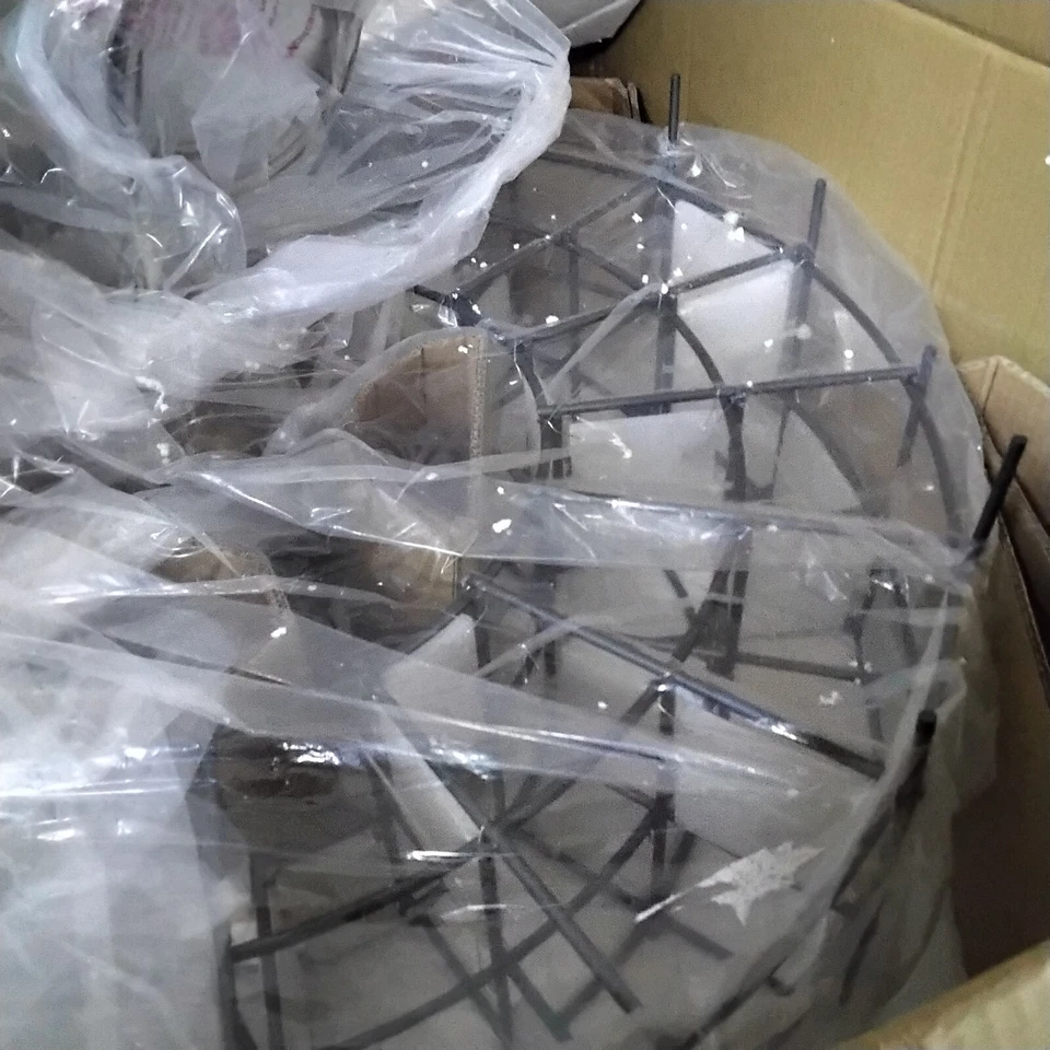 Lámpara colgante grande moderna ELK 31146/8 alabastro 8 luces 32" grafito oscuro Foto 4 de 4