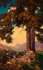 MAXFIELD PARRISH Poster or Canvas Print "HILLTOP"