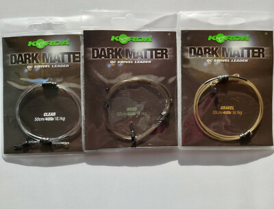 Korda Dark Matter QC Swivel Leader 50cm 40lb Karpfenleader Vorfach Montage