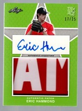 2020 Leaf Perfect Game Nat'l Showcase Patch Auto Emerald #PAEH1 Eric Hammond /25