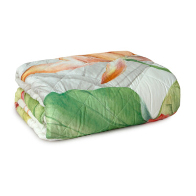 Steppdecke Lotusblume von Randi aus Satin Doppelbett W835