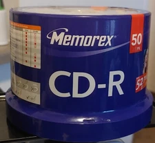 MEMOREX MusicCD-R 50NEW FACTORY SEAL Pack Blank CDS | 52X 700MB 80 Minutes #18B5
