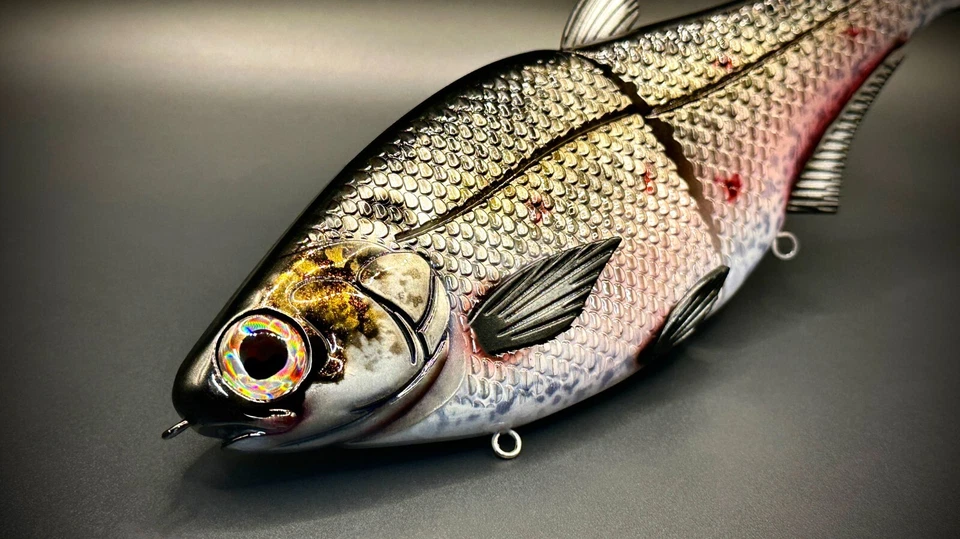 HINKLE SHAD CLONE GIZZARD SHAD ULTRA HD VERSION CUSTOM PAINTED SWIMBAIT 🔥 - Image 2 of 4