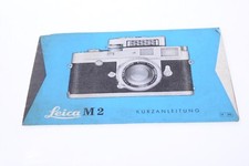   LEICA M M2 CAMERA ORIGINAL BRIEF INSTRUCTIONS MANUAL GERMAN 141-2