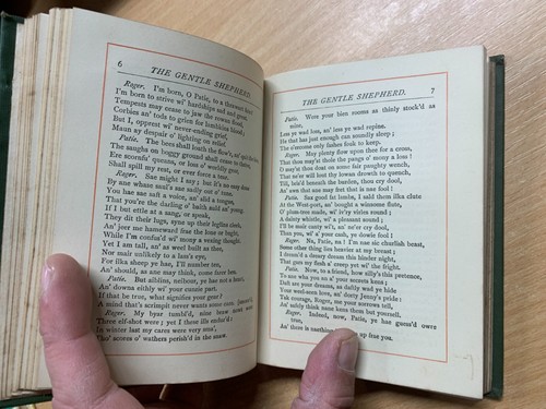 1887 "POEMS" ALLAN RAMSAY SMALL ANTIQUE HARDBACK BOOK (P3) - Imagen 10 de 15