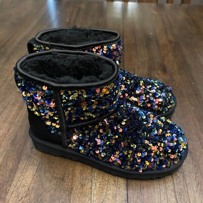 UGGs Classic Mini Stellar Sequin Booties | eBay