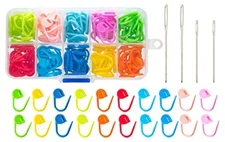 120Pcs Colorful Knitting Crochet Locking Stitch Markers Weave Stitch Needle Clip