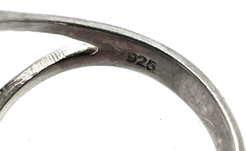 Solid Sterling Silver 925 Plain Signet Ring Size … - image 7