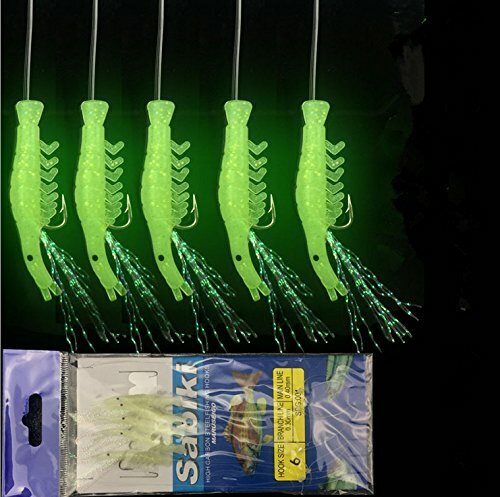 Pack Bait Rig Saltwater Fishing Rigs 10 Pack - Luminous Bait Rigs With Real Fish Skin ...