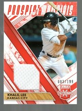 2019 Elite Extra Edition Prospect Materials Orange #PM-KL Khalil Lee 3/199 