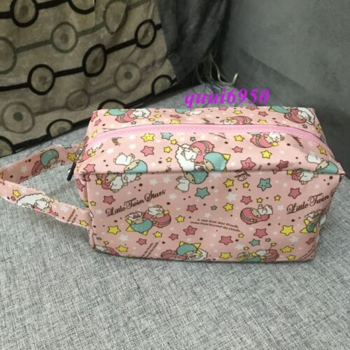 Cute Little Twin Stars Makeup Bag Cosmetic Case Travel Organizer Handbag Tote - Afbeelding 1 van 5