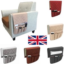 5 Pockets Sofa Arm Rest TV Remote Control Tidy Organizer Holder Chair Couch Bag