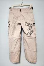 Vintage 90's JNCO Wide Leg Cargo Skater Convertible Pant/Shorts Sz.12