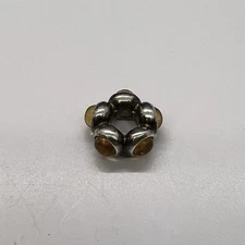 Pandora Sterling Silver Yellow Citrine Cabochan Charm 790538ci