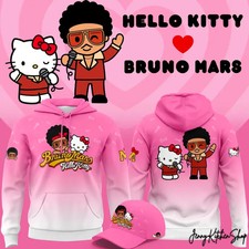 Bruno Mars x Hello Kitty Tour 2026 Limited 3D Hoodie