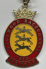 Goodwood Racecourse 1995 No 996 (Horse Racing Members Badge)