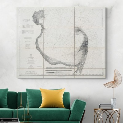 1879 Cape Cod Bay Nautical Chart   Provincetown to Plymouth Coastal Survey