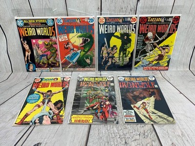 Weird Worlds DC Comic Lot #1 2 3 5 7 8 9 (1972-74) John Carter Ironwolf