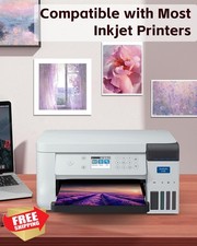 QYH Transparency Film Paper Clear Inkjet Screen Prints 8.5x11 25 Sheets