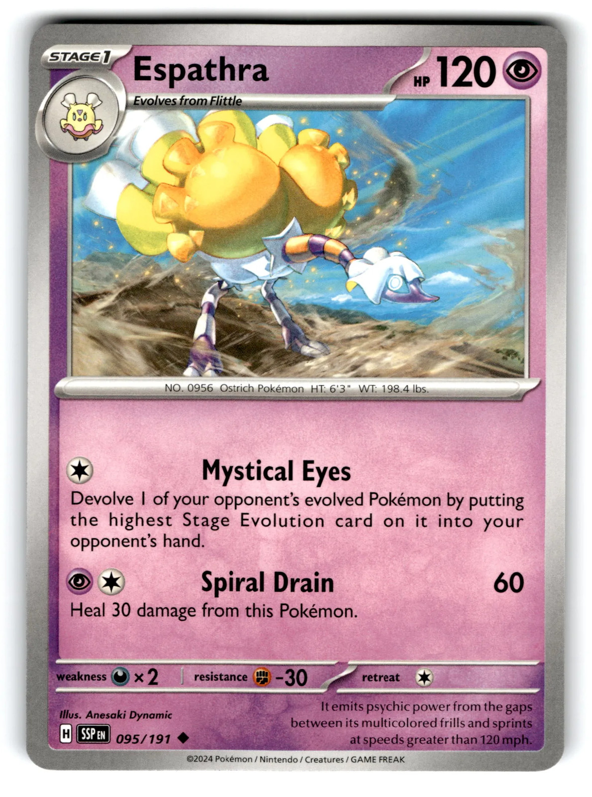2024 Pokemon Espathra #95/191