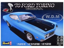 KIT MODELO COCHE FORD TORINO COBRA 1970 ESCALA 1/25 NIVEL 4 DE REVELL 14534