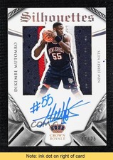 2014 Panini Preferred Silhouettes Prime 7/25 Dikembe Mutombo Auto HOF READ kt3