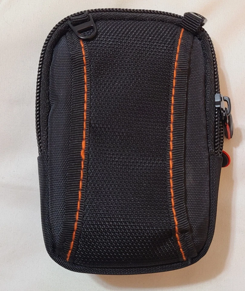 Case Logic Compact Camera Carrying Case Black Travel Pouch 5"x3" Shoulder Strap  - Image 2 of 4