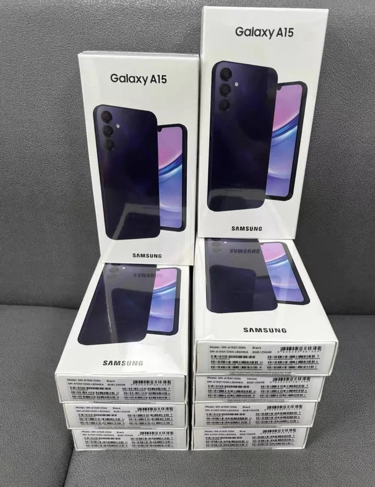 Brand New Sealed Samsung Galaxy A15 5G 128GB Factory Unlocked 6.5'' - Blue Black