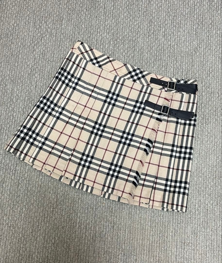 BURBERRY BLUE LABEL プリーツミニスカート S(36) BURBERRY BLUE LABEL Wrap Mini Skirt Nova Check Pleated Size 36 | eBay