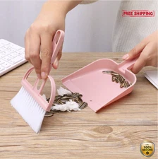 1 Set Mini Desktop Broom & Dustpan – Tiny Cleaning Kit for Keyboard & Car - NEW