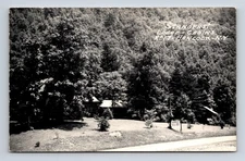 RPPC Standfast Lodge Cabins Cottage Hotel Motel Rte 17 Hancock NY Postcard